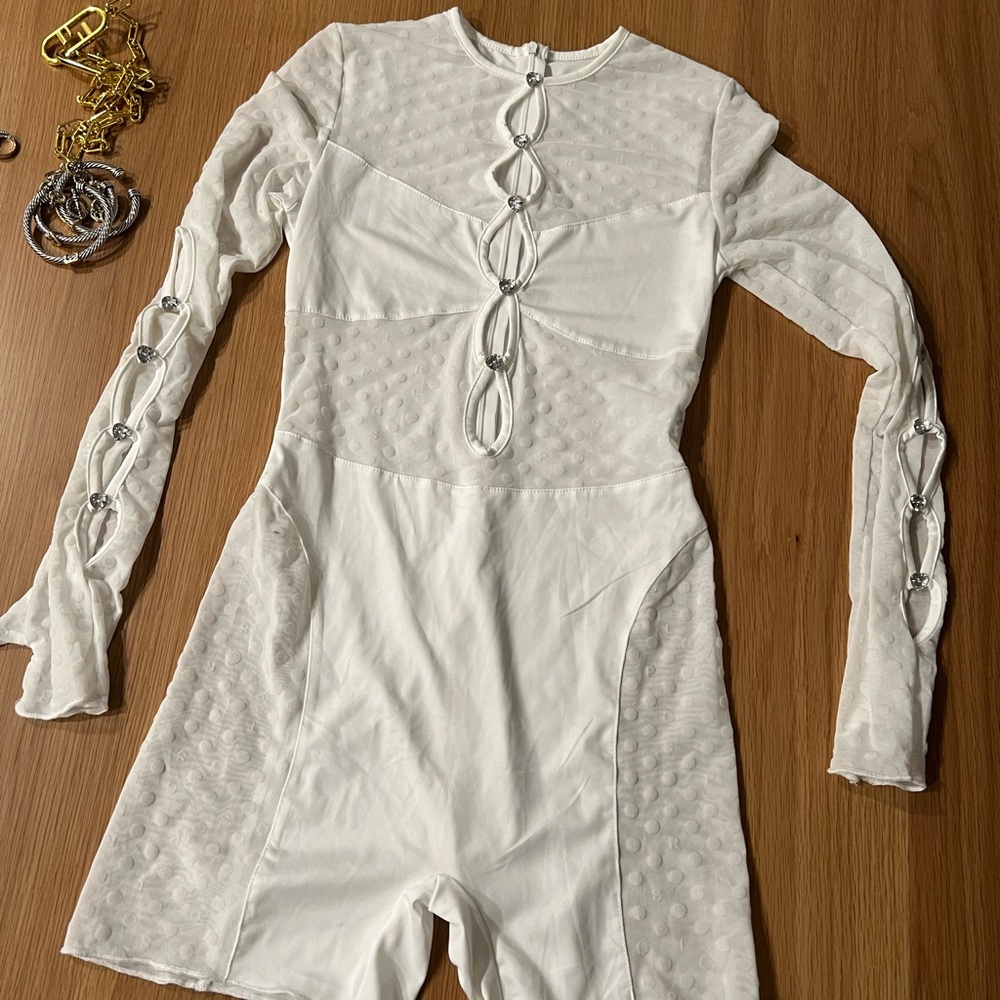 Cute white romper